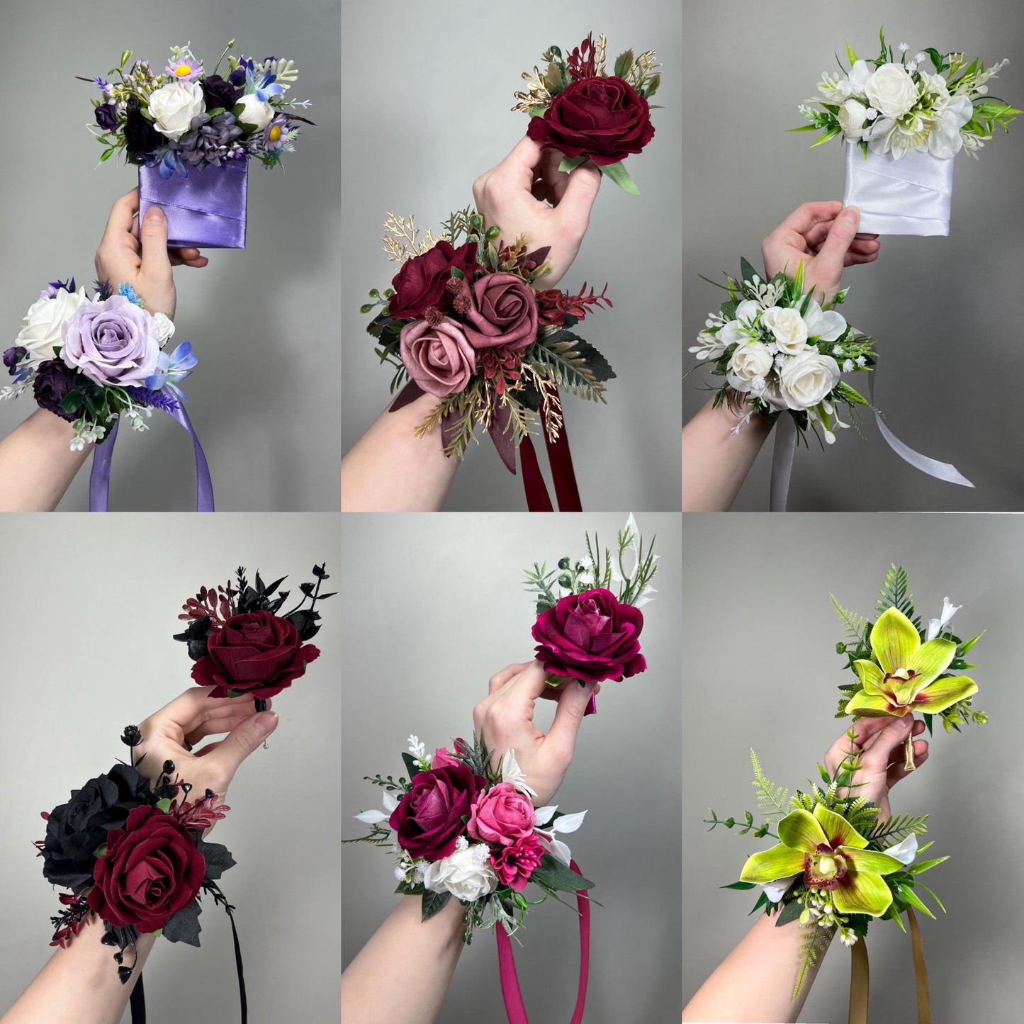 Custom Prom Set Corsage and Boutonniere Made to Match Your Dress