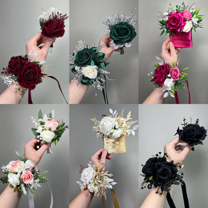 Custom Prom Set Corsage and Boutonniere Made to Match Your Dress