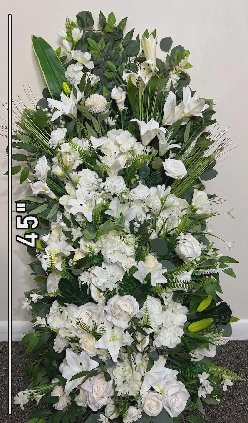 CUSTOM Wedding Aisle Marker Flowers Whiskey Barrel Décor Ground Arch Arrangement Floor Decor | Mention Requests in Personalization Section