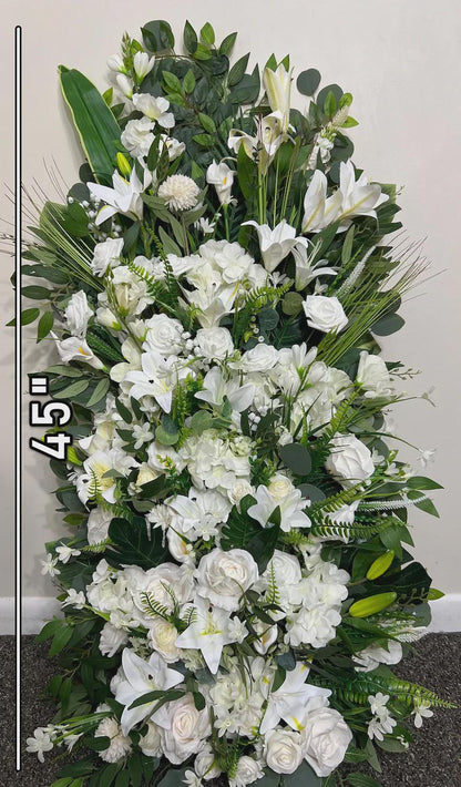 CUSTOM Wedding Aisle Marker Flowers Whiskey Barrel Décor Ground Arch Arrangement Floor Decor | Mention Requests in Personalization Section