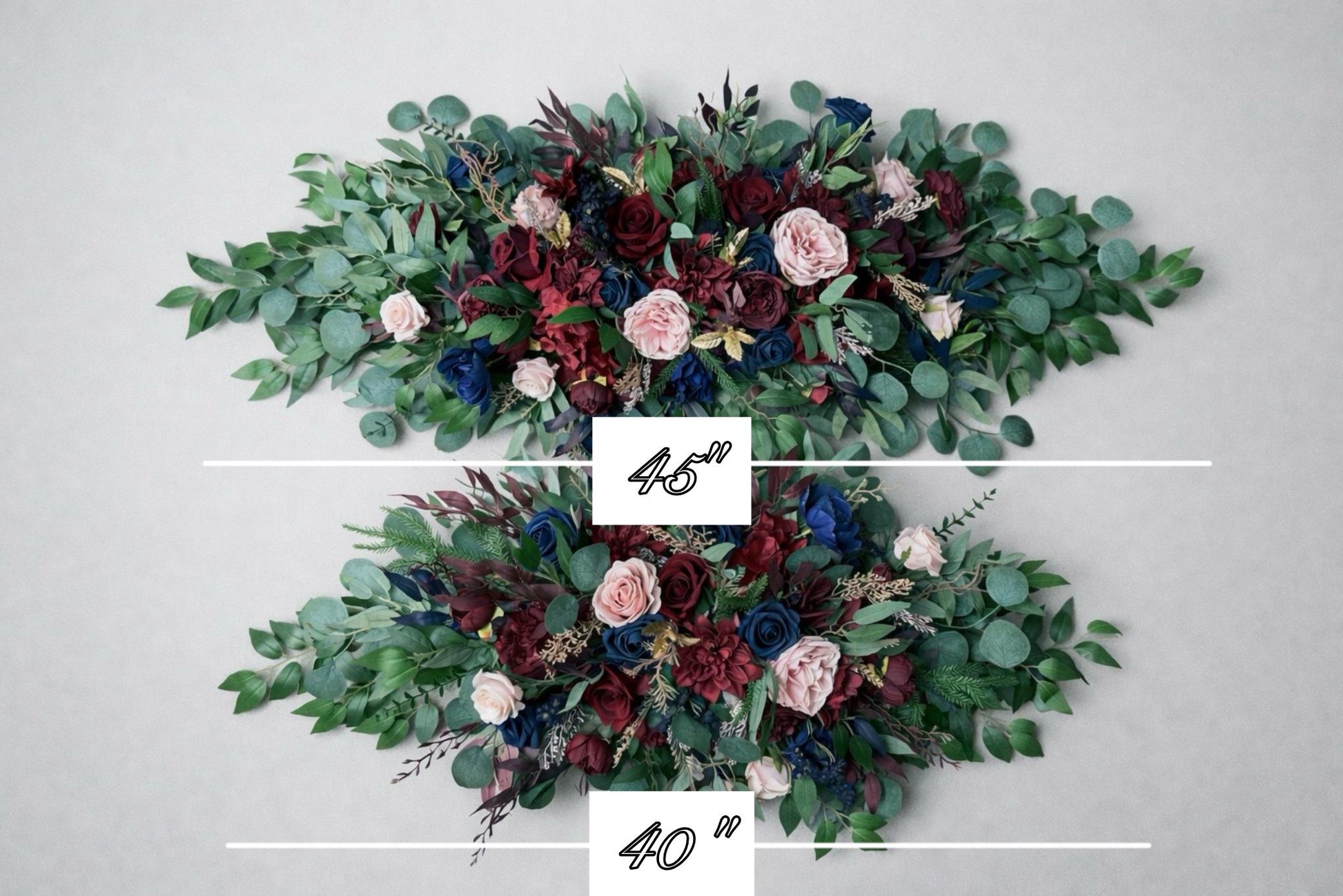 Burgundy Navy Blue Bouquet Wedding Bridal Bouquet Blush Navy Blue Burgundy Bouquet Bridesmaids Small Gold Bouquet Winter Artificial Flower