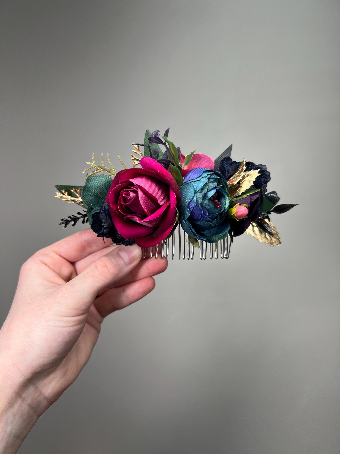 Teal Boutonniere Wedding Jewel Tome Boutonniere Groom Dark Teal Purple Navy Blue Boutonniere Groomsmen Teal Blue Boutonnière Artiticial