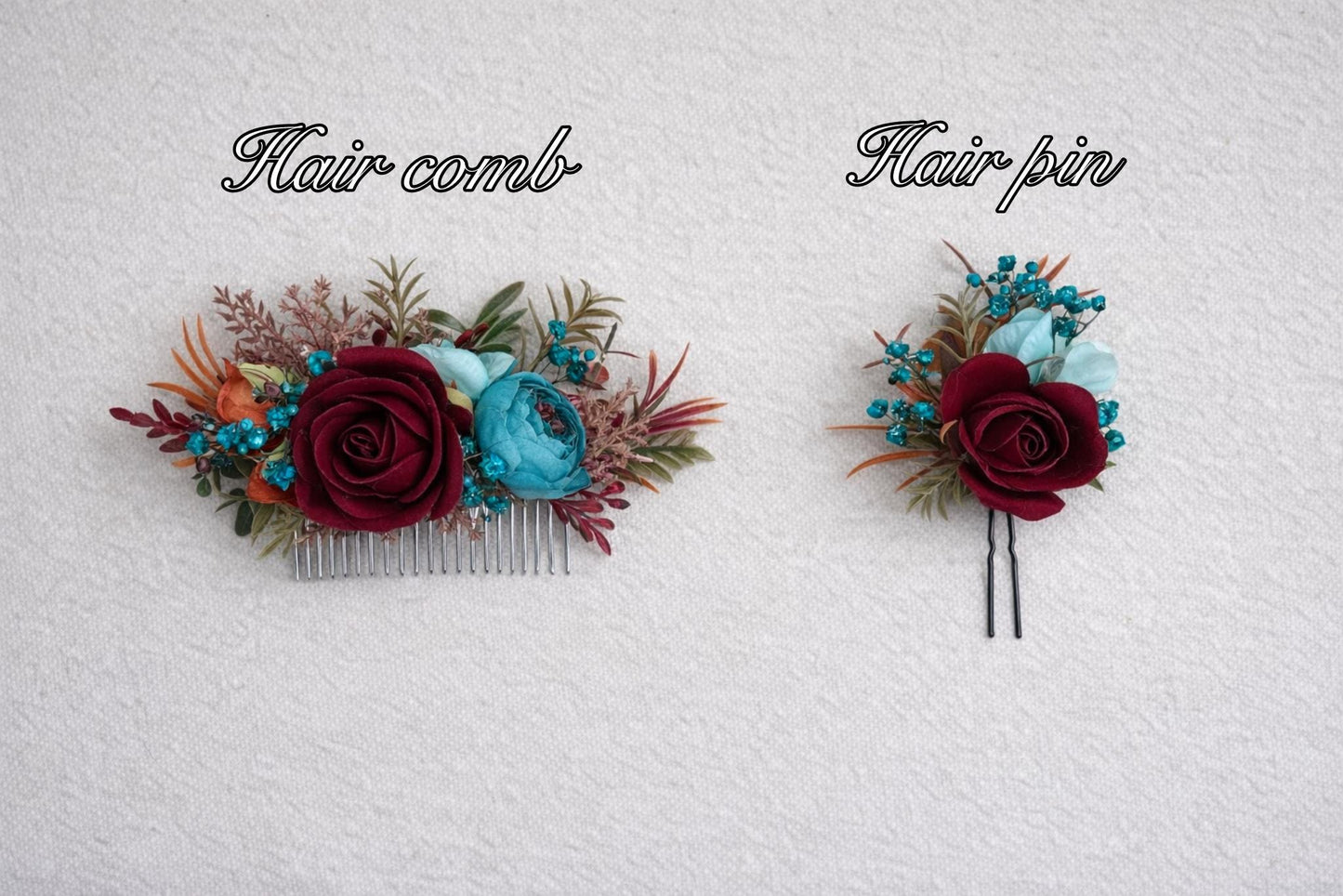 Teal Orange Burgundy Bouquet Bridal Turquoise Terracotta Wine Red Bridesmaids Bouquet Burnt Orange Teal Blue Maroon Artificial Flower Reddit