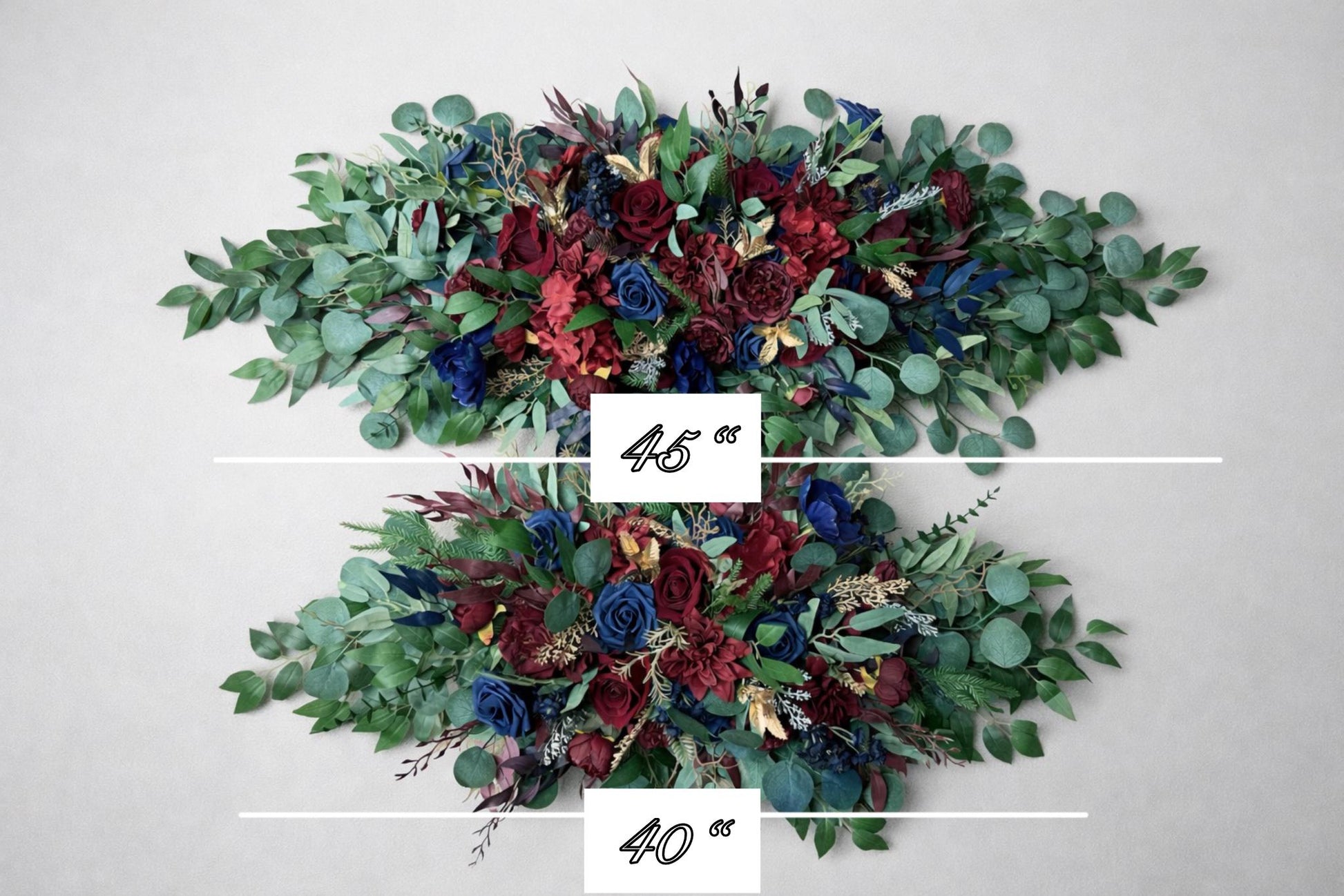 Burgundy Blue Bouquet Wedding Bridal Navy Blue Bouquet Red Dark Blue Bridesmaids Bouquet Burgundy Navy Blue Artificial Flower