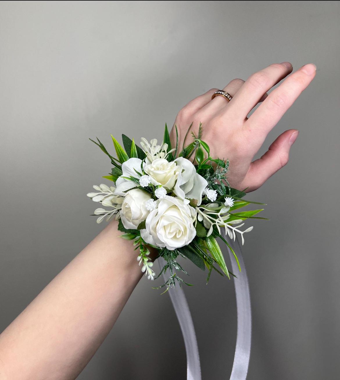 White Cascading Bouquet, Wedding Bridal Cascade Bouquet, Bridesmaids Ivory Rose Classic Flowers Reddit