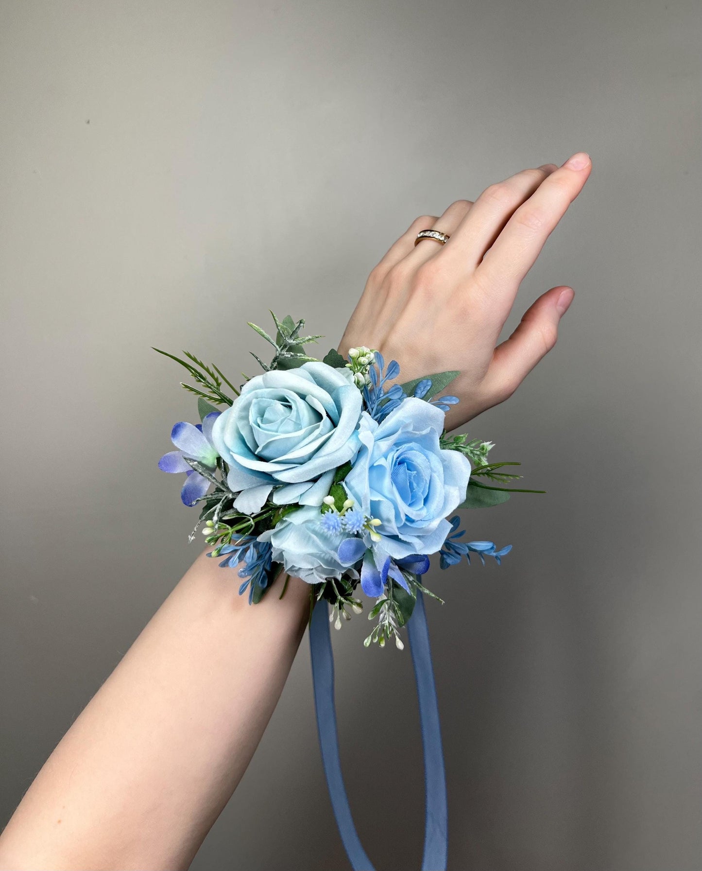 Custom Prom Set Corsage and Boutonniere Made to Match Your Dress