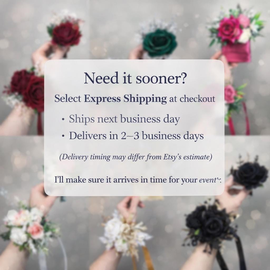 Custom Prom Set Corsage and Boutonniere Made to Match Your Dress Reddit