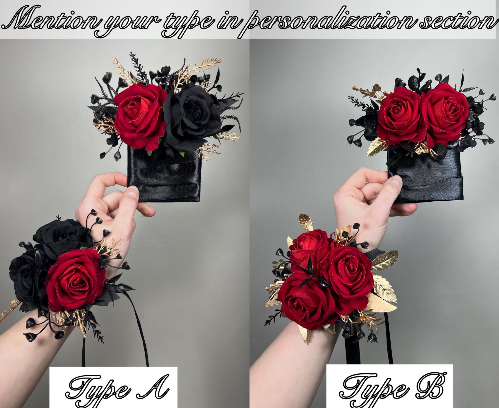 Black Red Boutonniere Wedding Black Gold Boutonnière Red Groom Boutonniere Black Groomsmen Red Black Prom Boutonniere Artificial Flower