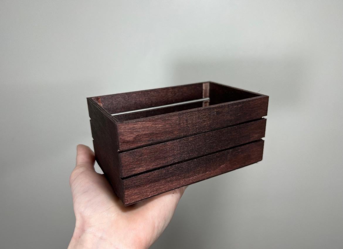 Wooden Centerpiece Box, Rustic Wedding Flower Box, Small Wood Crate, Farmhouse Table Decor, Floral Arrangement Holder