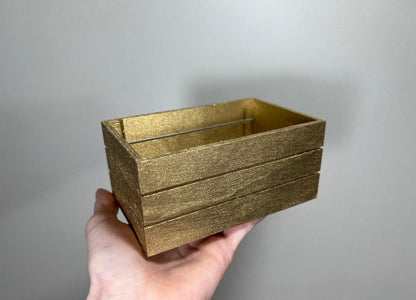 Wooden Centerpiece Box, Rustic Wedding Flower Box, Small Wood Crate, Farmhouse Table Decor, Floral Arrangement Holder