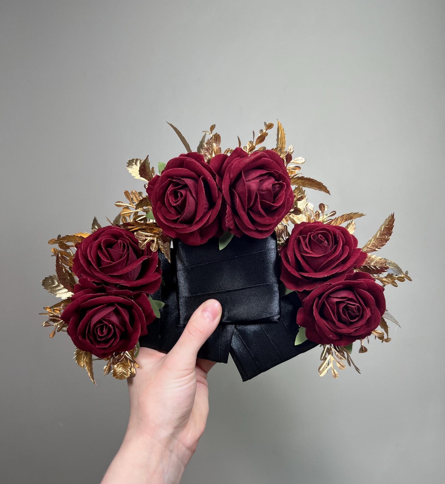 Burgundy Pocket Boutonniere Wedding Burgundy Gold Boutonniere Burgundy Groom Square Boutonnière Groomsmen Burgundy Gold Artificial Flower
