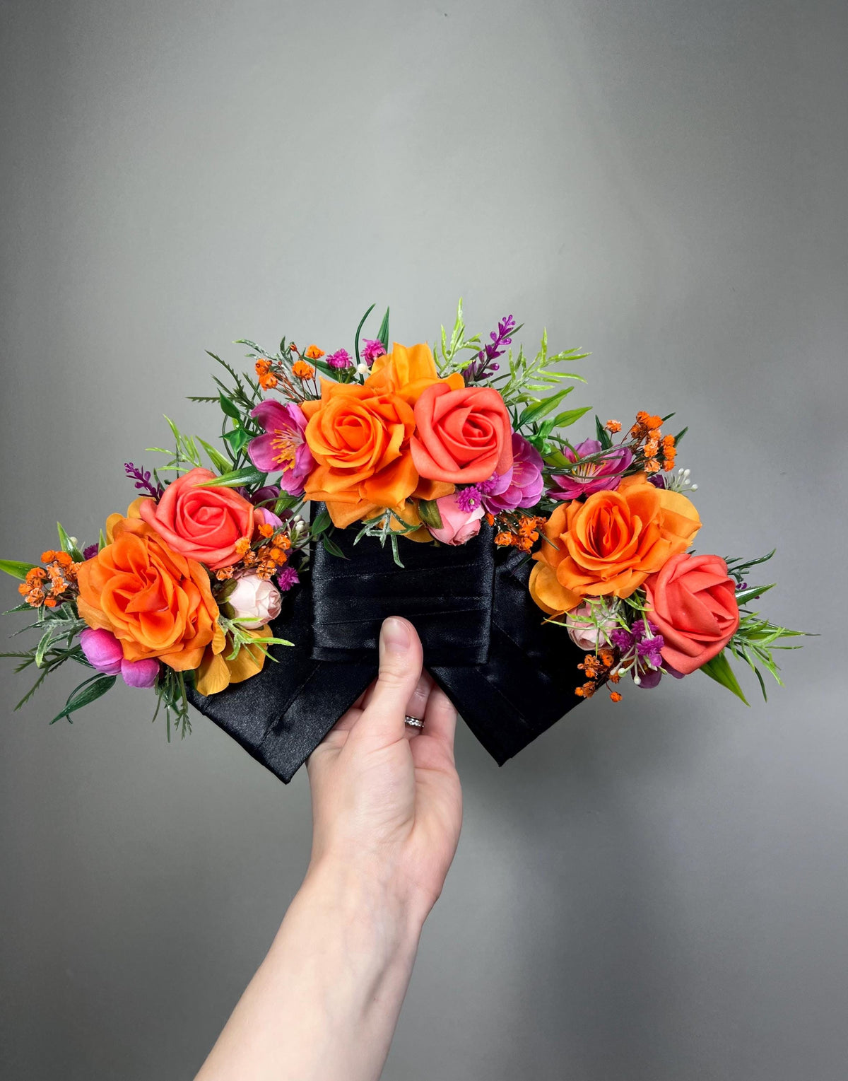 Orange Coral Pocket Boutonnière, Wedding Bright Tropical Square Boutonnière, Groom Pink Orange Boutonnière, Groomsmen Summer Flowers Reddit