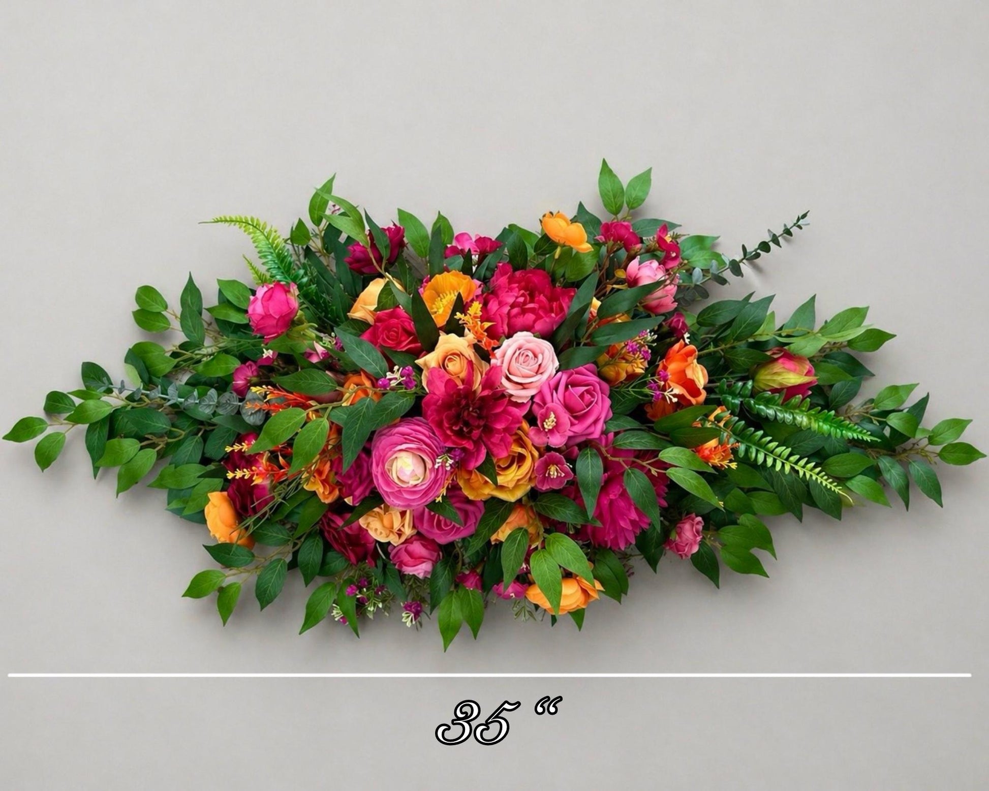 Tropical Lily Wedding Bouquet, Pink Orange Bridal Bouquet, Hawaiian Bright Flowers, Summer Bouquet, Tropical Wedding Flowers Hot Pink Blush