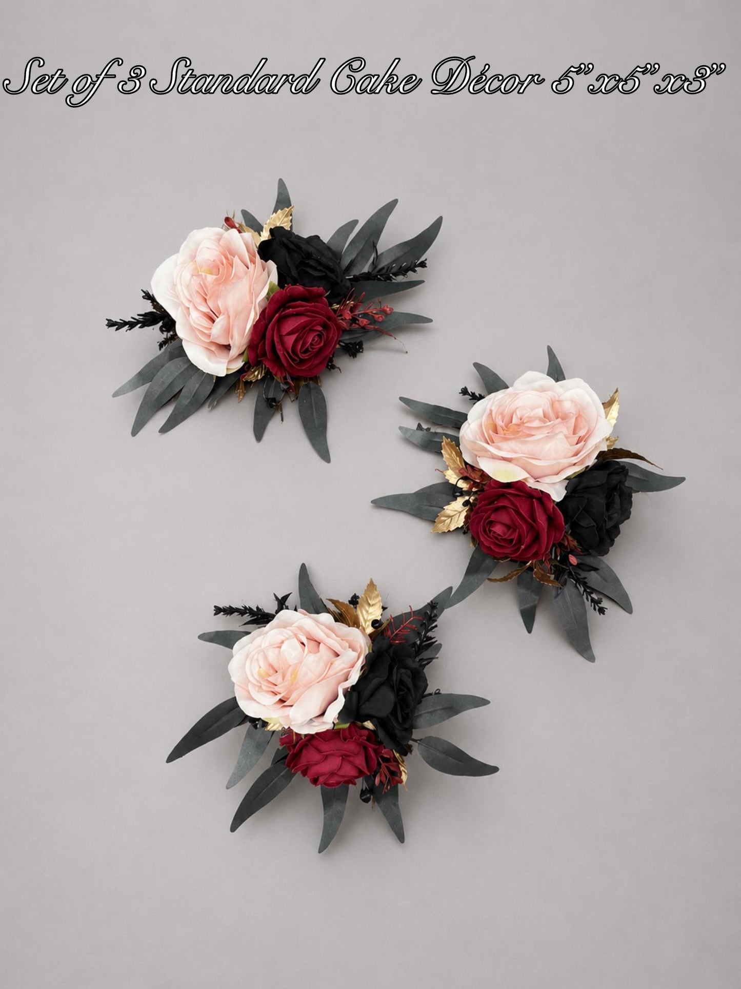 Black Bouquet Wedding Burgundy Bridal Bouquet Gothic Dusty Rose Halloween Bouquet Black Bridesmaids Bouquet Black Burgundy Artificial Flower