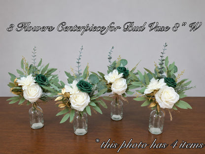 Emerald Green Bouquet Bridal Cascade White Hunter Green Bridesmaids Bouquet Emerald Green Forest Ivory Cascading Bouquet Gold Artificial