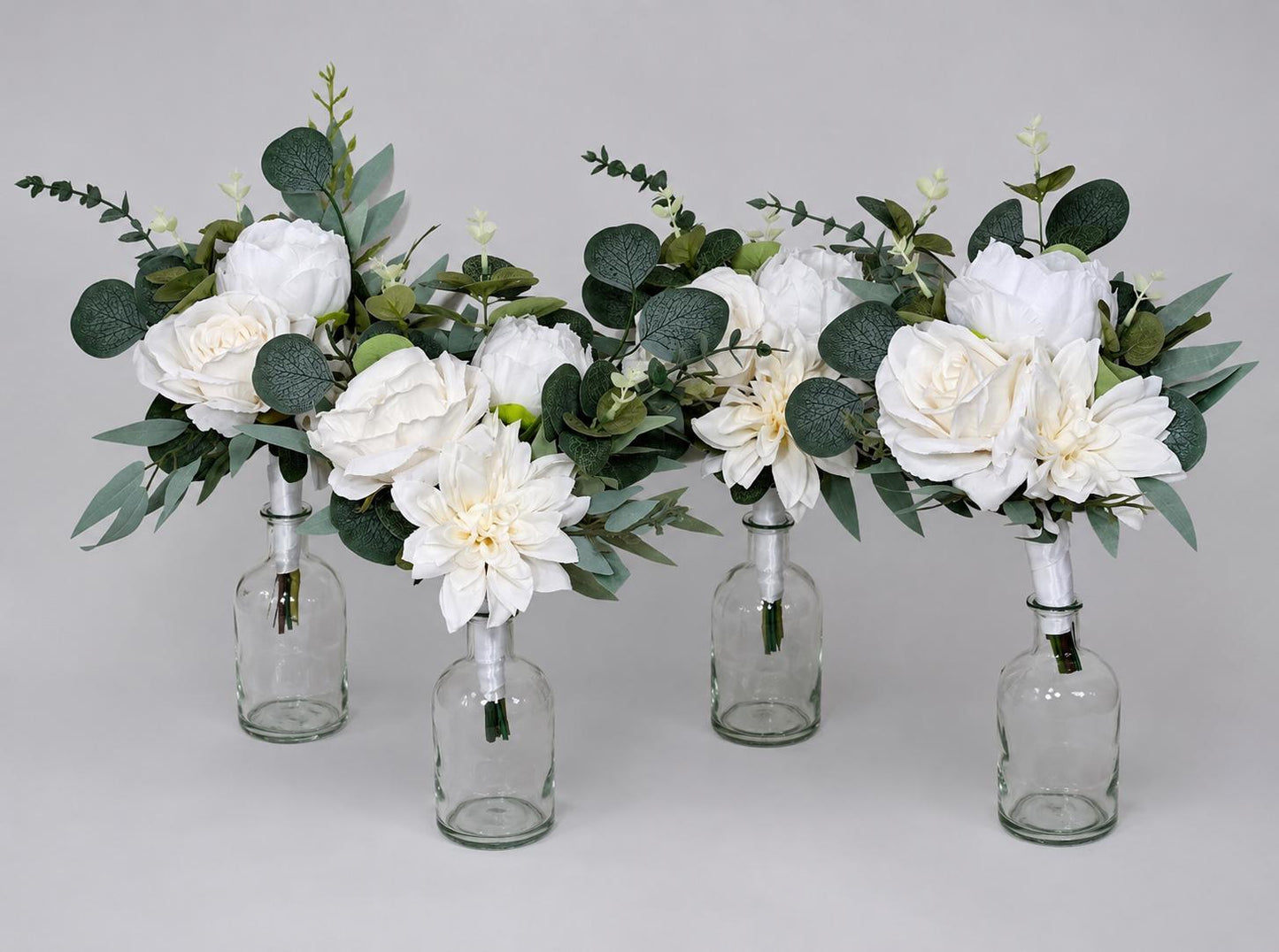 Mini Bouquets for Vases White Centerpiece 3 Flowers Ivory Mini Centerpiece Decor White Sage Greenery Eucalyptus Reddit