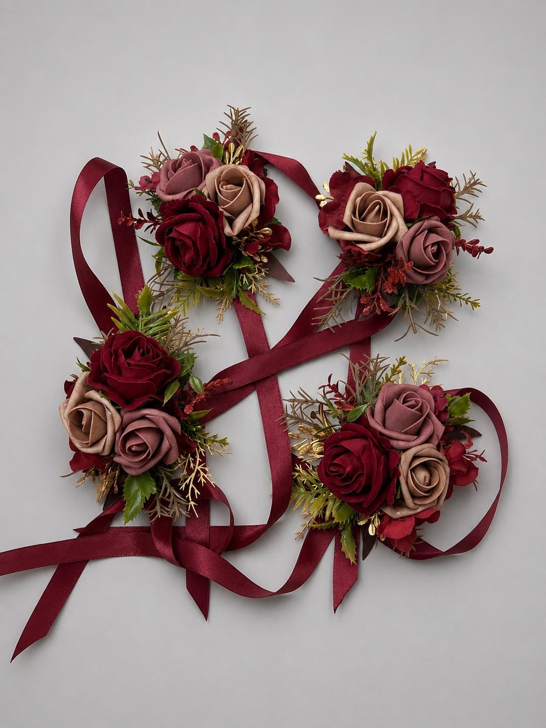 Burgundy Dusty Rose Pocket Boutonniere Wedding Blush Maroon Groom Square Boutonniere Gold Rustic Wine Red Artificial Flowers Reddit