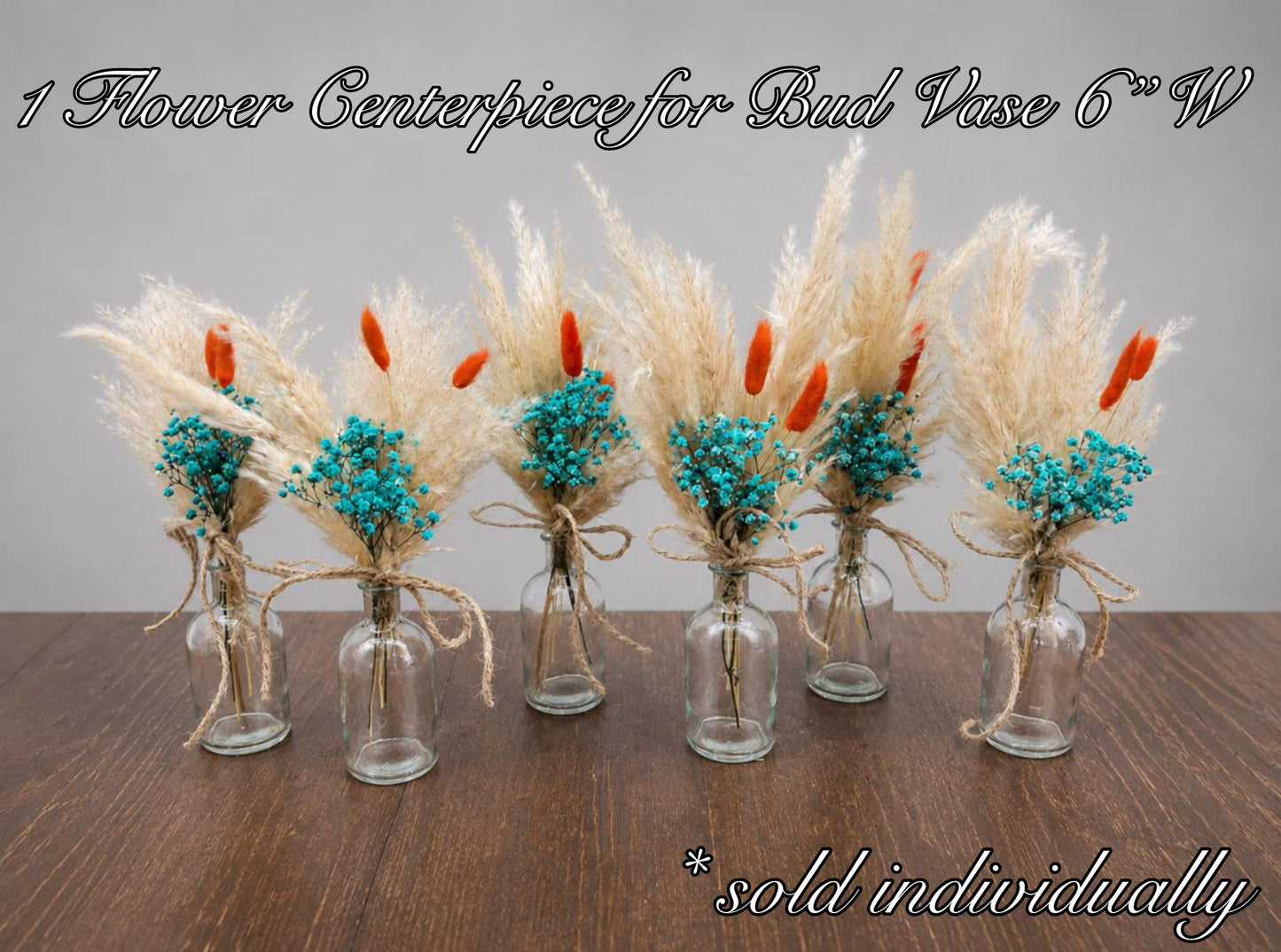 Teal Bouquet Orange Boho Wedding Bridal Terracotta Bridesmaids Bouquet Orange Turquoise Rust Bouquet Burnt Orange Teal Blue Pampas Grass