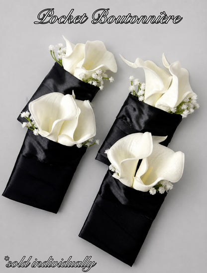 Calla Boutonniere White Wedding Groom White Boutonnières Groomsmen Calla Lily Artificial Flowers Boutonnière Baby Breath White Reddit