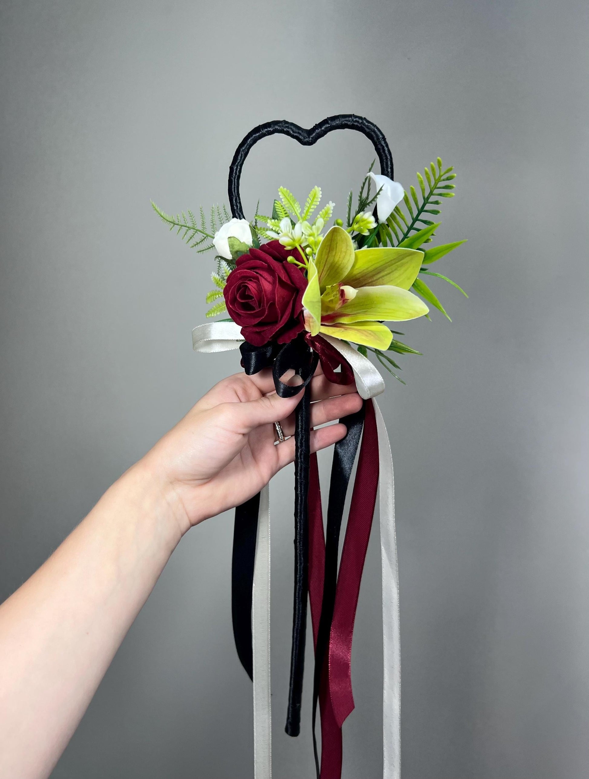 CUSTOM Flower Wand, Personalized Wedding Wand, Flower Girl Wand, Fairy Wand, Princess Wand, Custom Wedding Accessory, Magic Wand with Ribbon