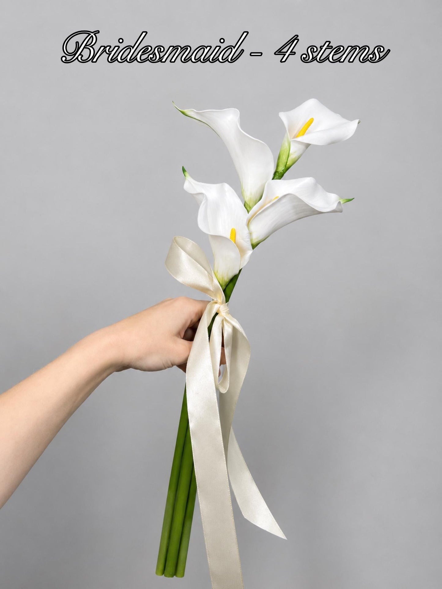 Real Touch Calla Lily Bouquet, Modern Bridal Bouquet, White Calla Lily Wedding Flowers, Elopement Bouquet Reddit