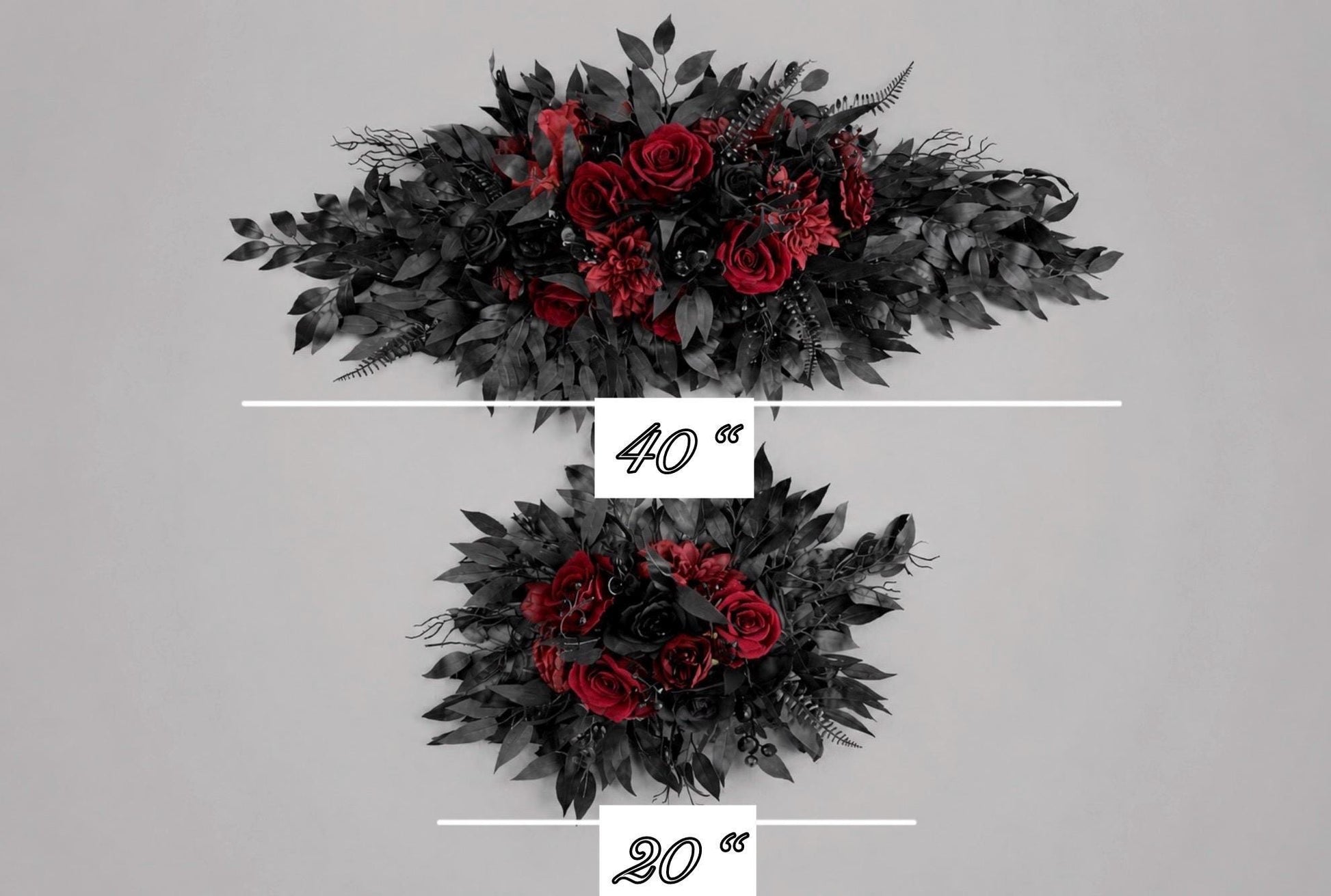Black Burgundy Arch Flowers, Gothic Wedding Arch Decor, Dark Red Floral Swag, Moody Ceremony Backdrop, Black Arbor Arrangement Ties Reddit