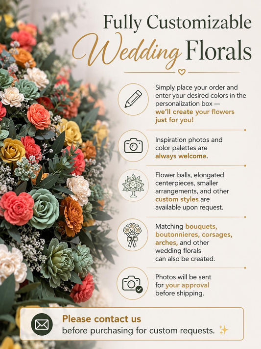 CUSTOM Sola Wood Centerpiece Wedding Wood Flower Table Centerpieces Reception Table Flowers, Custom Centerpieces Flower Ball Wood Flower