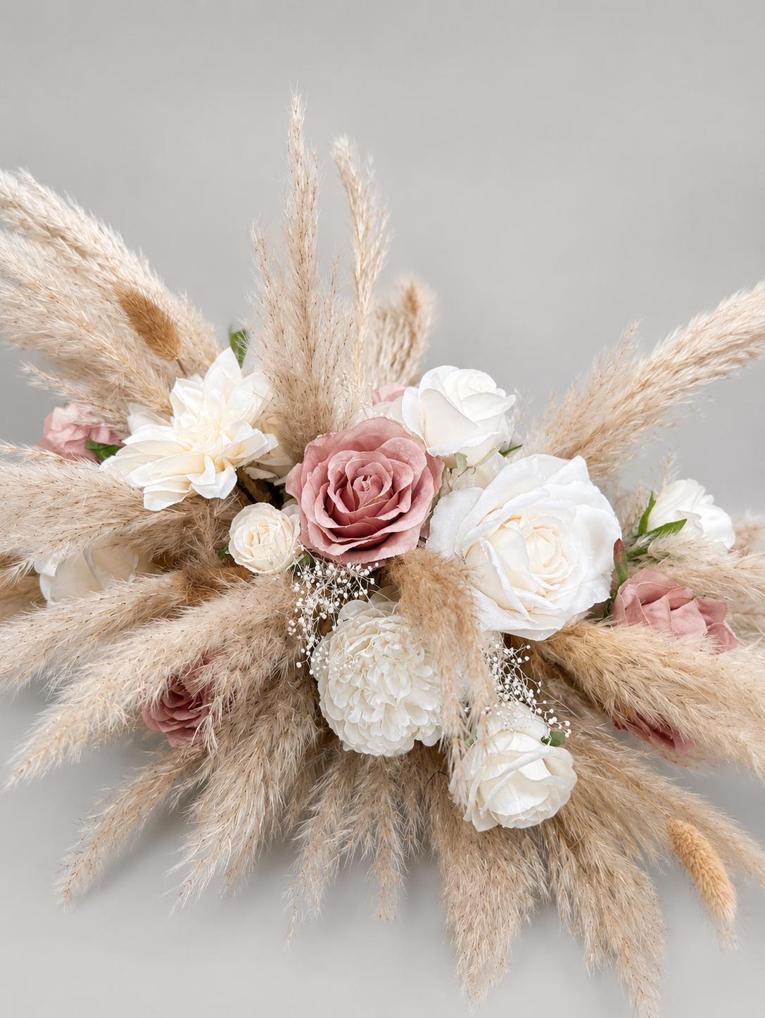 Wedding Centerpiece Dusty Rose Boho Table Decor White Centerpiece Pink Wedding Table Centerpiece Pampas Grass Artificial Flower Reddit
