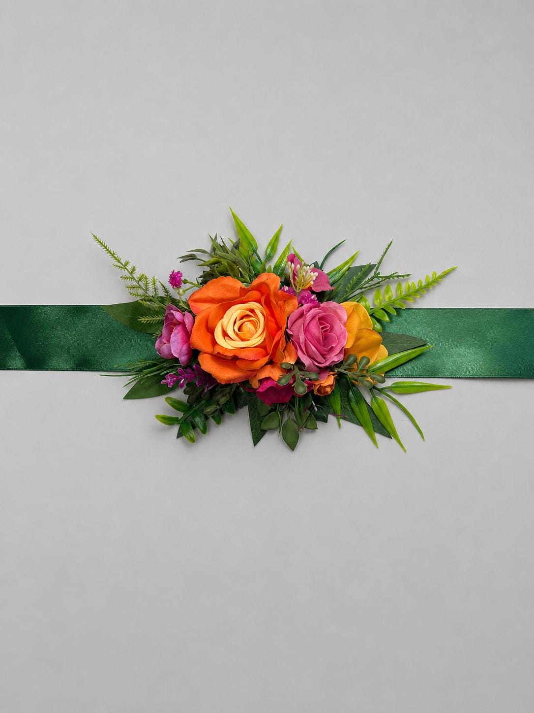 CUSTOM Flower Sash Belt, Flower Girl Sash, Wedding Rustic Floral Belt, Artificial Flowers Bridesmaids Sash, Baby Shower Sash