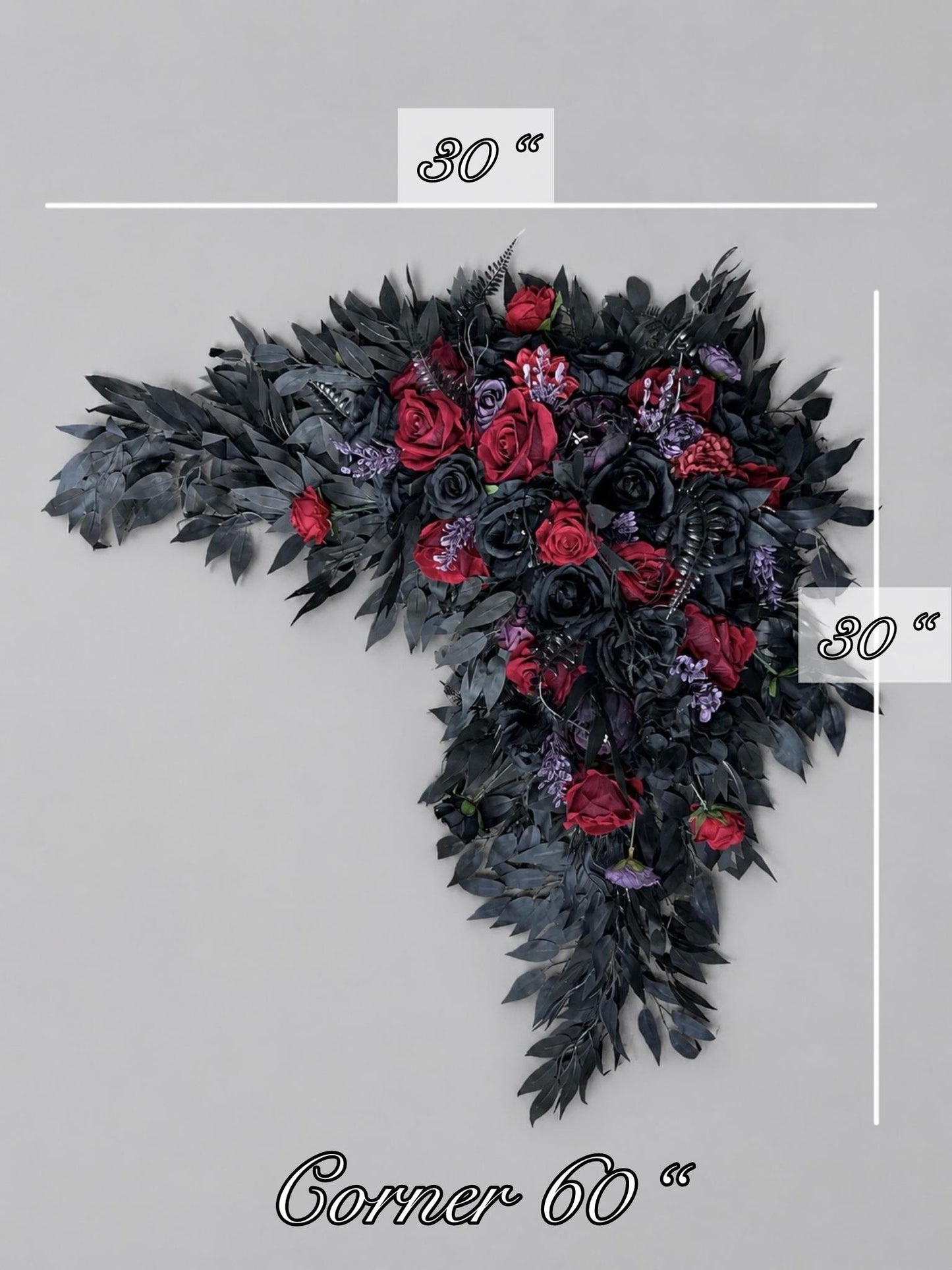 Black Burgundy Purple Bouquet, Wedding Gothic Cascading Bouquet, Bridal Plum Gold Black Cascade Bouquet, Purple Dark Red Bridesmaids Bouquet