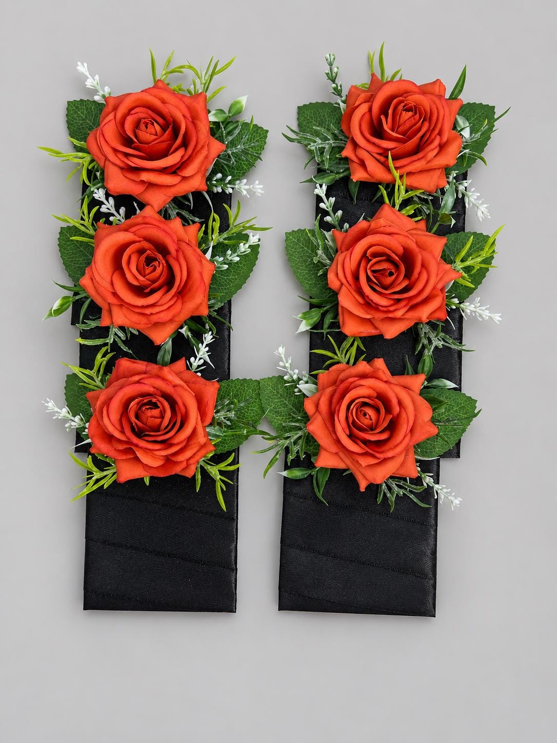 Burnt Orange Pocket Boutonniere, Terracotta Rose Square Boutonniere, Fall Groom Boutonnière, Groomsmen Burnt Orange Artificial Flower