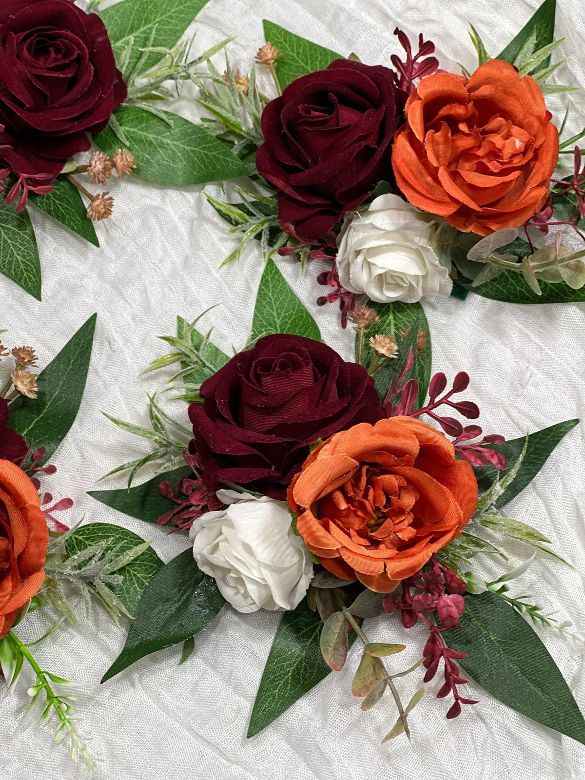Cake Decoration White Wedding Topper Burgundy Flower Decor Cake Arrangements Rust Cake Decoration Terracotta Flower Orange Cake Decor Reddit