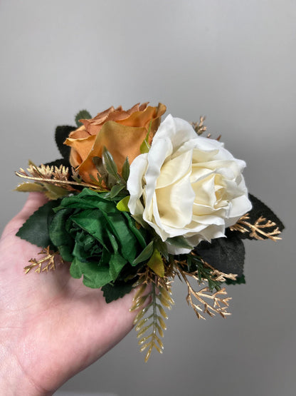 Cake Decoration Wedding White Topper Decor Terracotta Cake Arrangements Wedding Green Gold Decoration Artificial Flowers Reddit