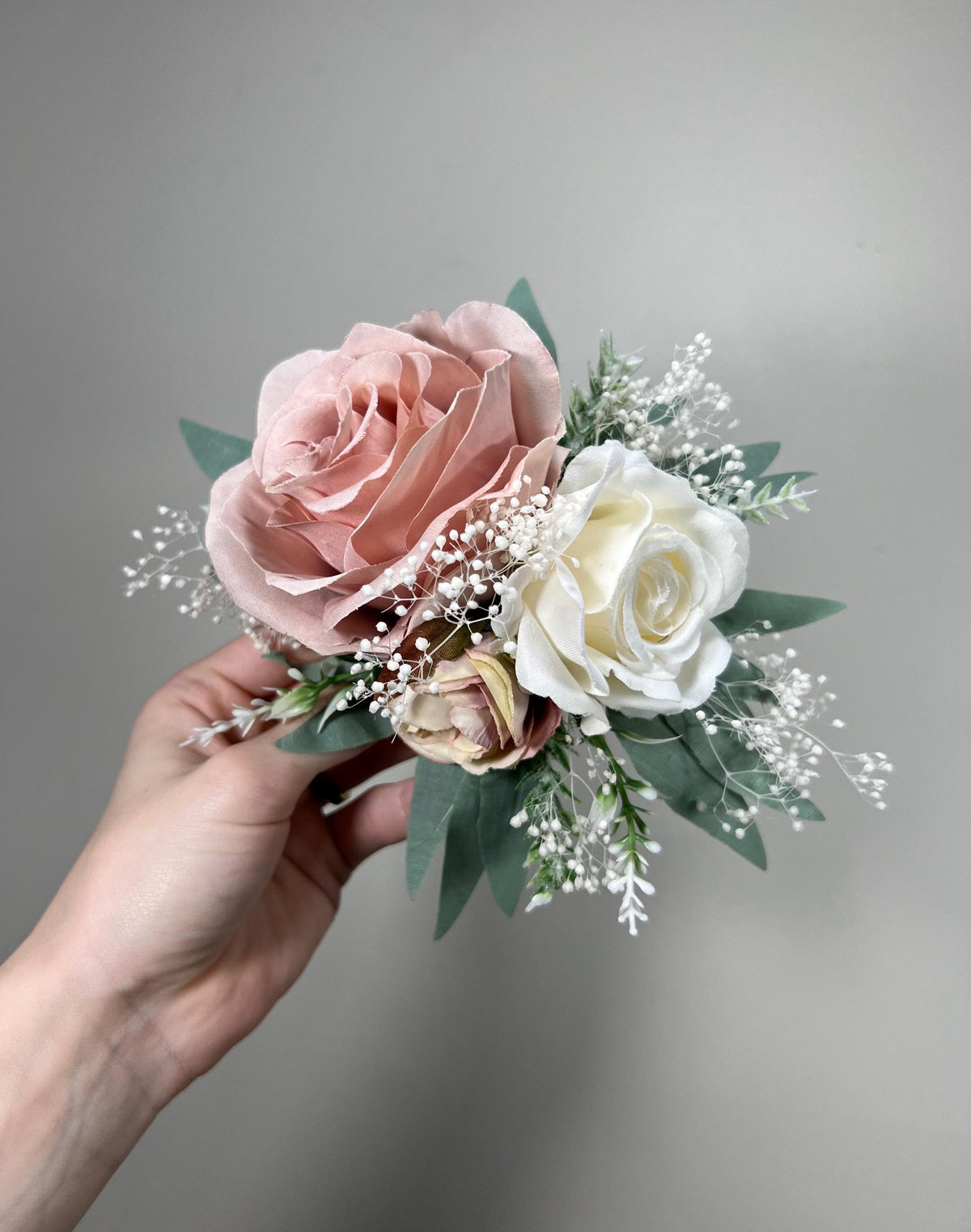 Dusty Rose Cake Decor Wedding Dusty Rose Flower Cake Arrangement White Dusty Rose Cake Decoration Pink White Cake Topper Flower Dusty Rose