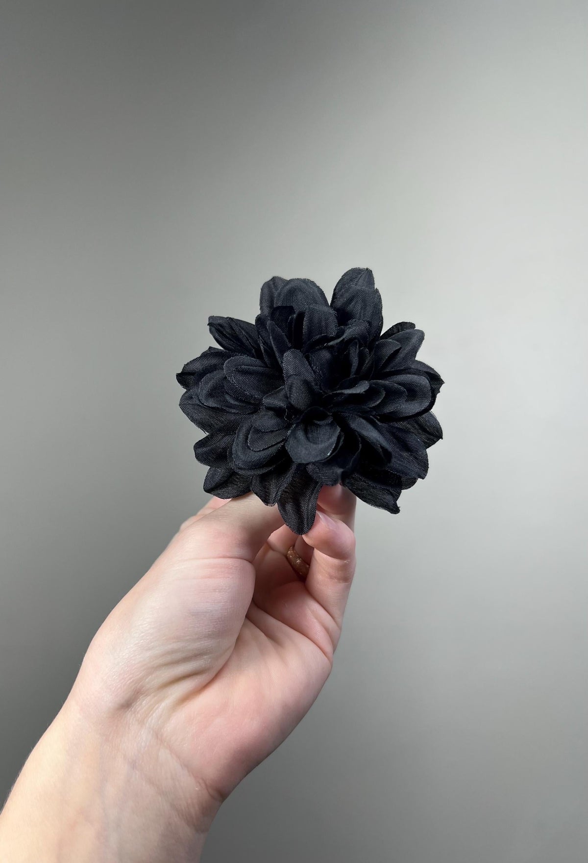 Black Dahlia Artificial Flower 3”, Gothic Wedding Decor, DIY Floral Embellishment, Black Flower Heads, Craft Supplies Bouquet Dahlia