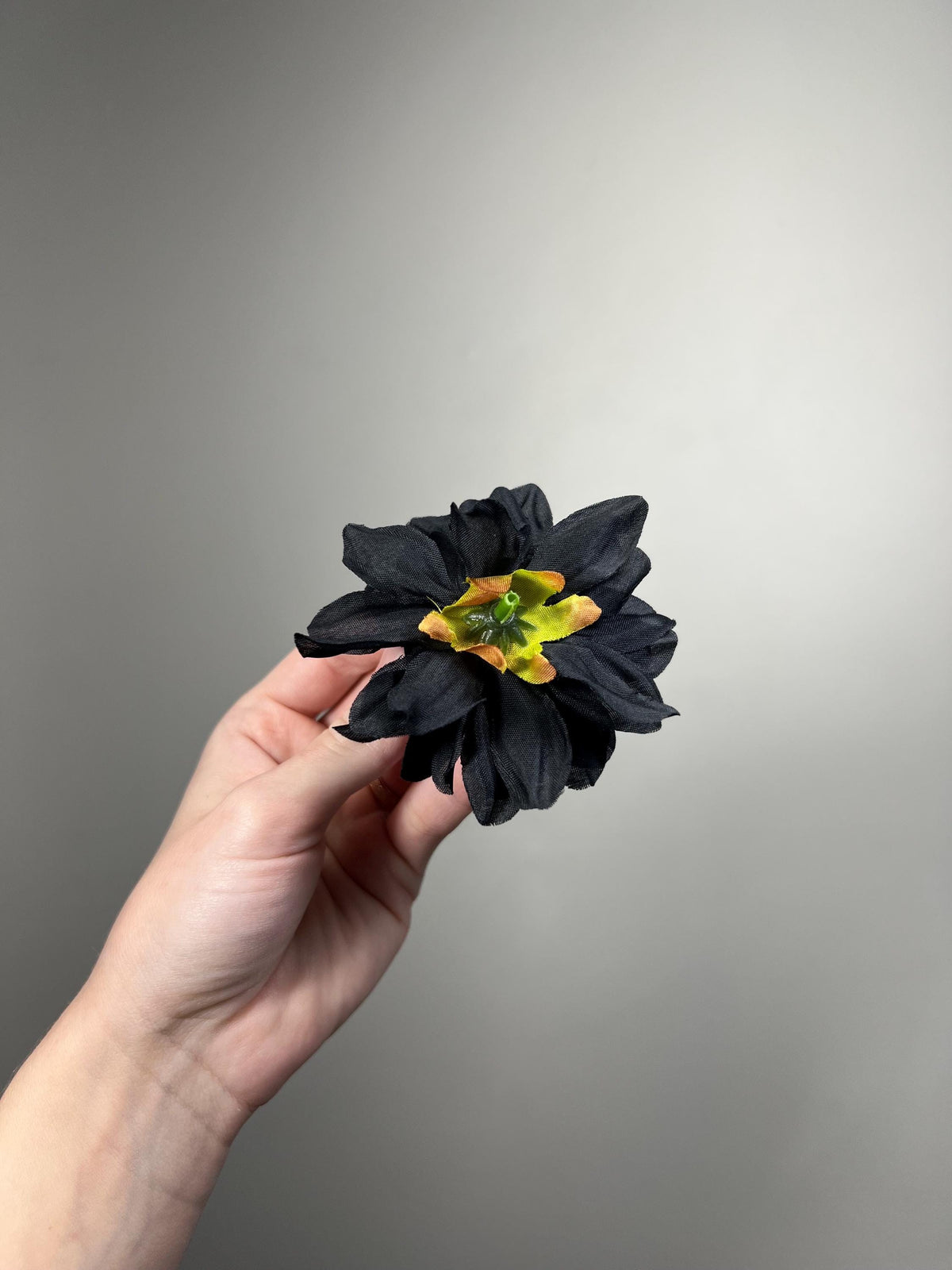 Black Dahlia Artificial Flower 3”, Gothic Wedding Decor, DIY Floral Embellishment, Black Flower Heads, Craft Supplies Bouquet Dahlia