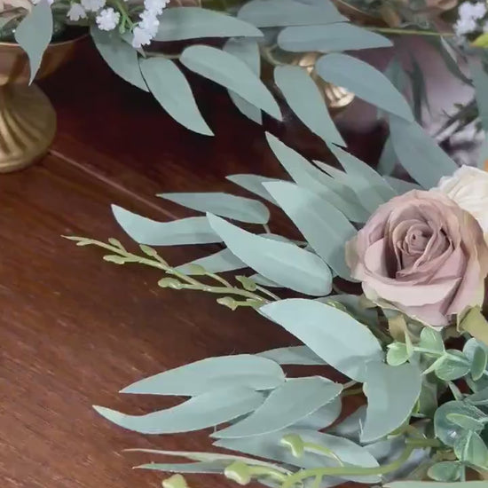 Wedding Centerpiece Orange Brown Table Decor Terracotta White Centerpiece Wedding Table Centerpiece Burnt Orange Artificial Flower