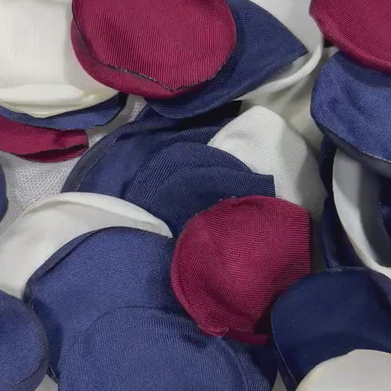 Blue White Petals Wedding Decor Red Flower Girl Petals Navy Blue White Wedding Aisle Decor Flower Petals Blue Red Ceremony Decor