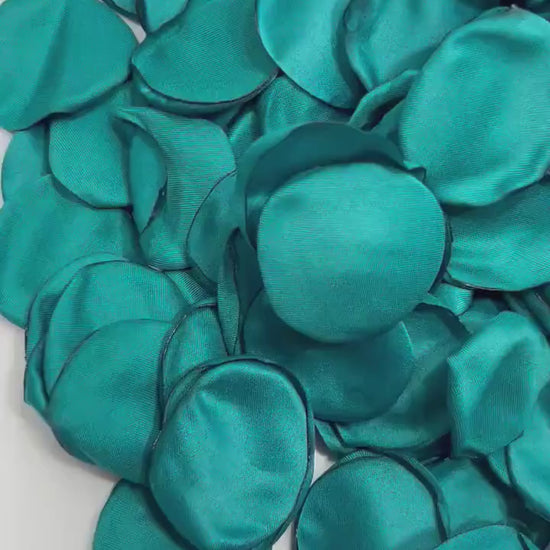 Teal Petals Wedding Decor Flower Girl Petals Dark Teal Wedding Aisle Decor Flower Petals Teal Ceremony Decor Bridal Shower Confetti