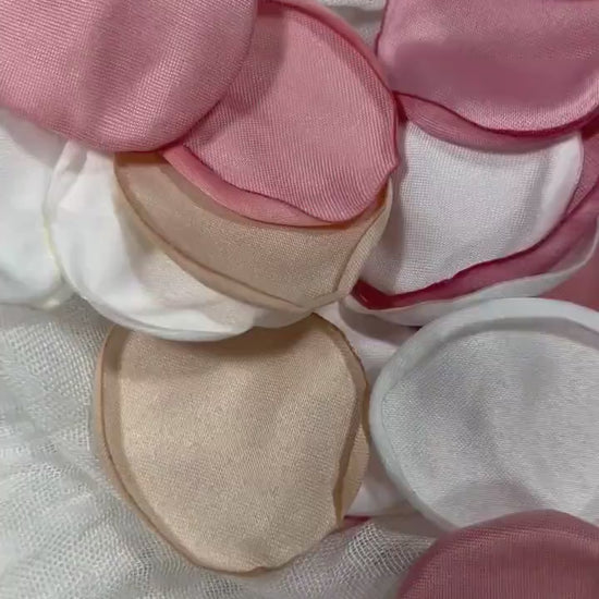 White Petals Wedding Decor Flower Girl Petals Dusty Ros Aisle Decor Flower Pink Petals Tan Ceremony Decor Champagne Confetti Blush