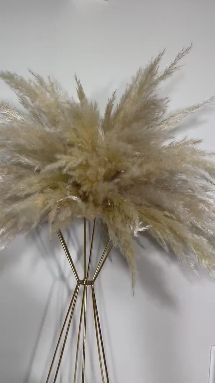 Wedding Pampas Grass Centerpiece Boho Pampas Grass Centerpiece Table Flower Ball Barrel Decor Wiskey Stand Artificial Flower
