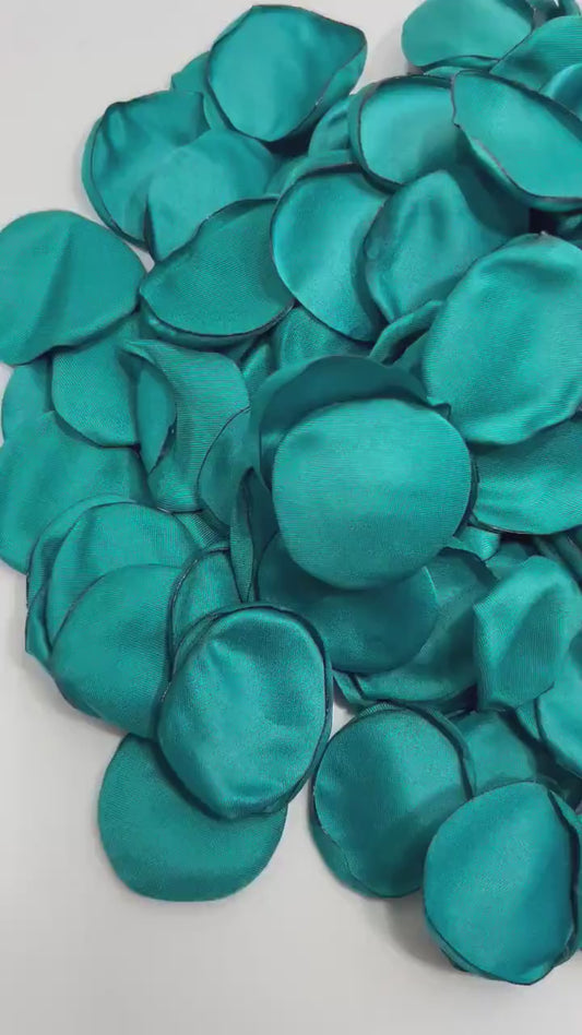 Teal Petals Wedding Decor Flower Girl Petals Dark Teal Wedding Aisle Decor Flower Petals Teal Ceremony Decor Bridal Shower Confetti