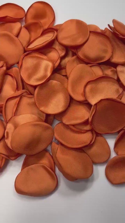 Burnt Orange Petals Wedding Decor Flower Girl Petals Terracotta Wedding Aisle Decor Flower Petals Rust Ceremony Decor Confetti Petals Flower