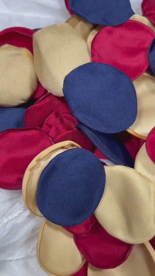 Red Blue Petals Wedding Decor Flower Girl Petals Red Navy Blue Aisle Decor Flower Petals Gold Red Ceremony Decor Bridal Shower Confetti