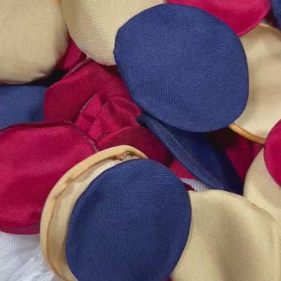 Red Blue Petals Wedding Decor Flower Girl Petals Red Navy Blue Aisle Decor Flower Petals Gold Red Ceremony Decor Bridal Shower Confetti
