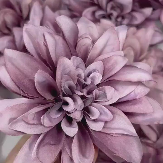 Purple Flower Heads 4“ Wedding Dark Purple Flower Heads Dahlia Deep Purple Wedding Craft Supplies Violet Artificial Dahlia Heads Dark Purple