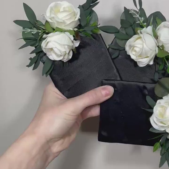 Wedding Pocket Boutonniere White Groom Boutonnière Ivory Square Groomsmen Pocket Boutonniere Wedding White Boutonniere Baby Breath