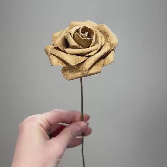 Gold Flower Head Wedding Decor Gold Small Flower Heads Artificial Wedding DIY Craft Supplies Wedding Gold Faux Flower Head Home Decor