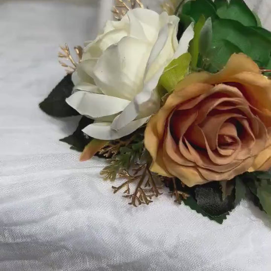 Cake Decoration Wedding White Topper Decor Terracotta Cake Arrangements Wedding Green Gold Decoration Artificial Flowers