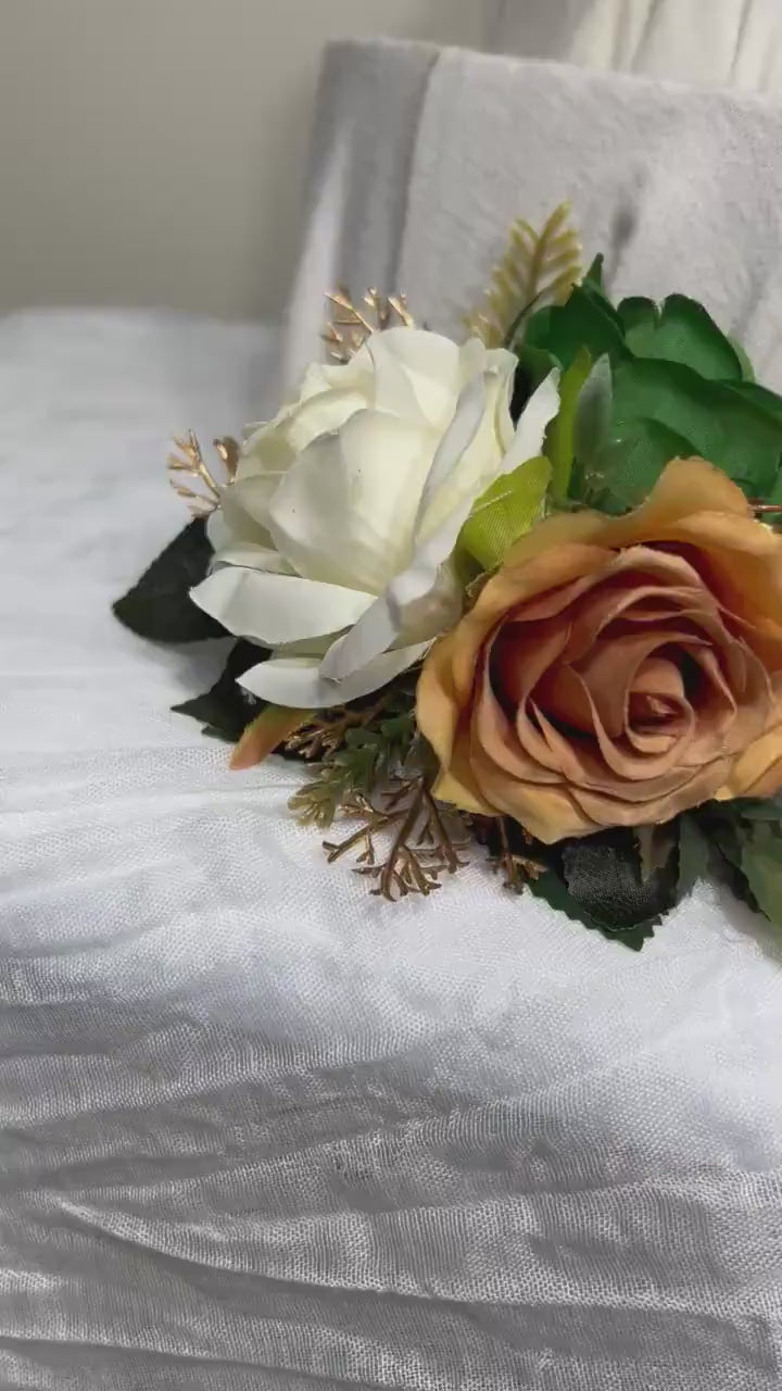 Cake Decoration Wedding White Topper Decor Terracotta Cake Arrangements Wedding Green Gold Decoration Artificial Flowers